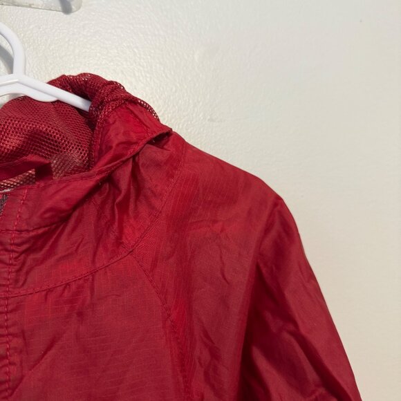 Vintage L.L.Bean Kids Red Nylon Windbreaker Jacket Size 5-6 - Picture 2 of 8